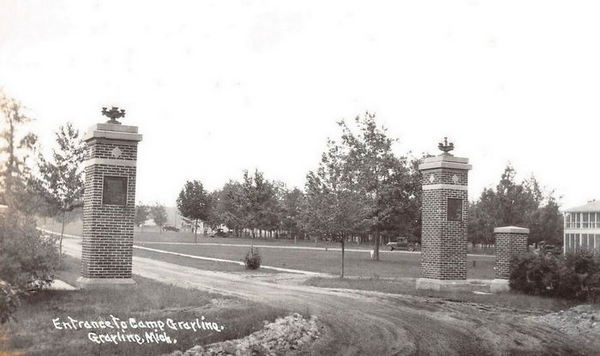 Camp Grayling - Old Postcard View